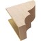 Ekena Millwork 11"W x 22"D x 22"H Classic Ridgewood Rough Cedar Woodgrain TimberThane Corbel, Primed Tan CORUR11X22X22RIDRCPR - alternate 4